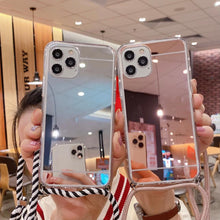 Lade das Bild in den Galerie-Viewer, iPhone Handyhülle mit Spiegel zum Umhängen (Halskordel)