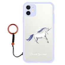 Lade das Bild in den Galerie-Viewer, Geprägte iPhone Handyhülle mit handgefertigtem Jade Ring / Achat Ring